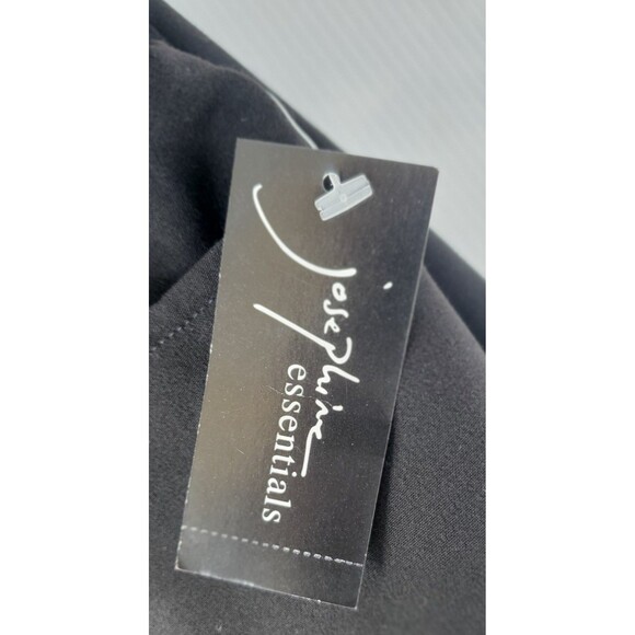 Womens Black Pencil Skirt Josephine Essentials Size 14 Knee Length Back Slit NWT - Picture 8 of 12
